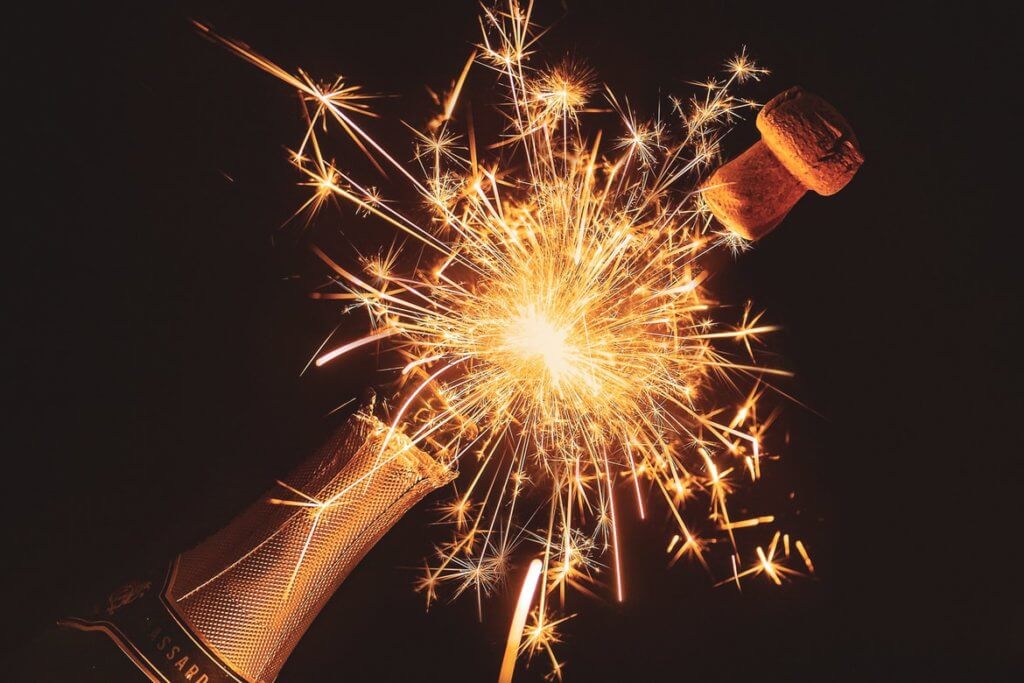 champagne bottle